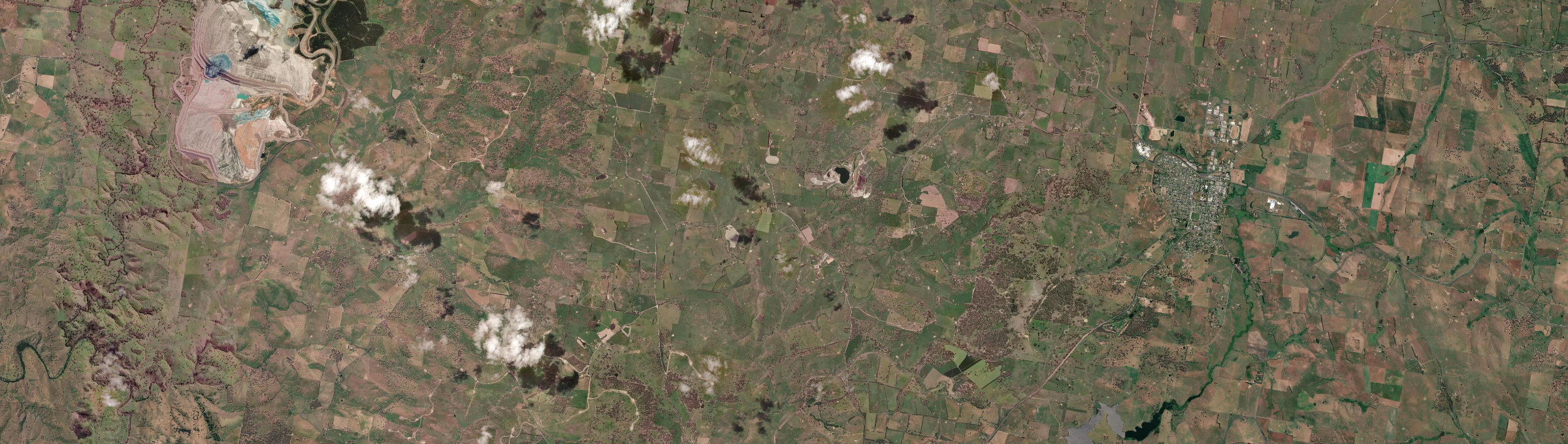 Aerial view of Browns Creek, NSW