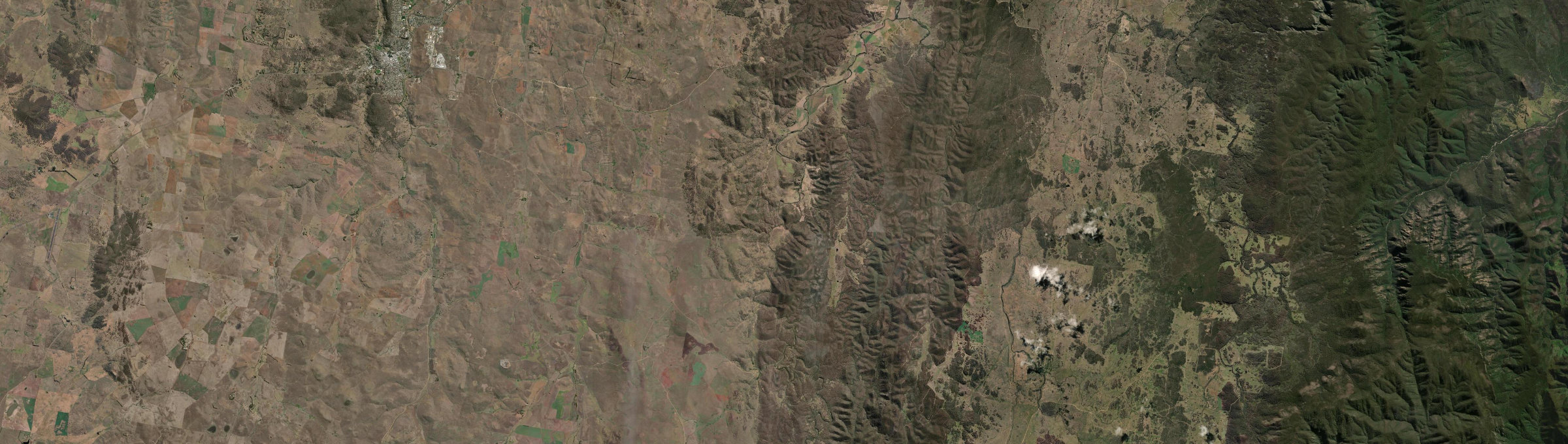 Aerial view of Carlaminda, NSW
