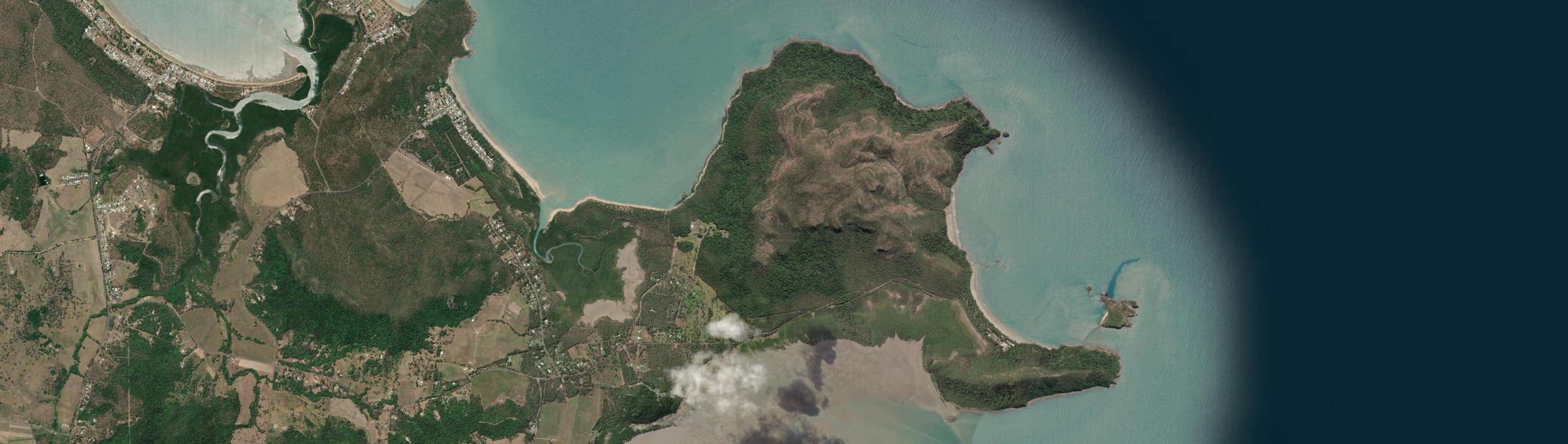 Aerial view of Cape Hillsborough, QLD