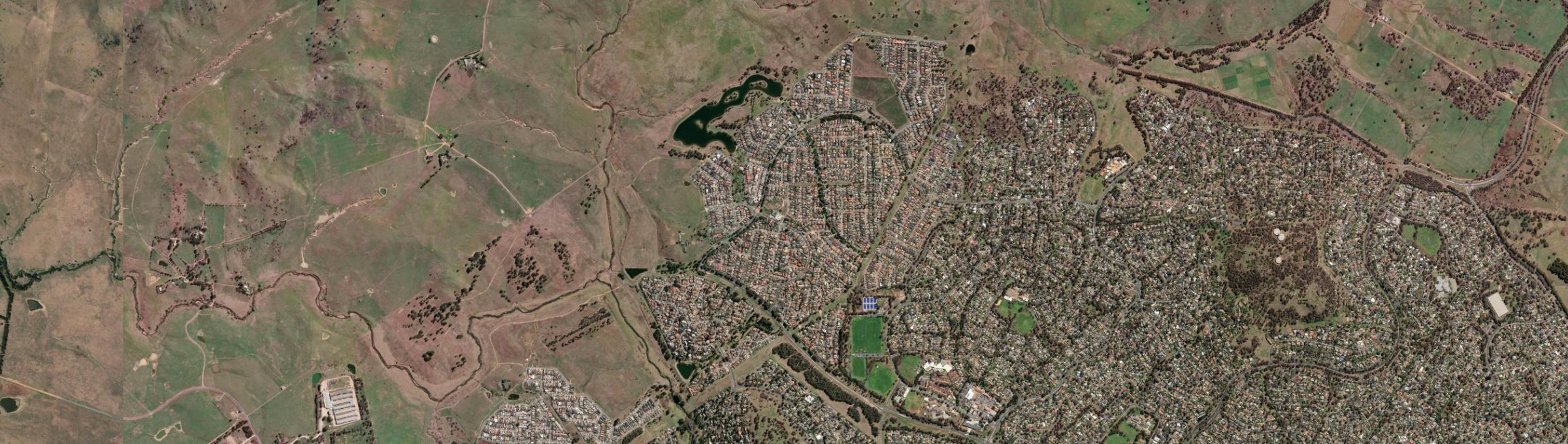 Aerial view of Dunlop, ACT