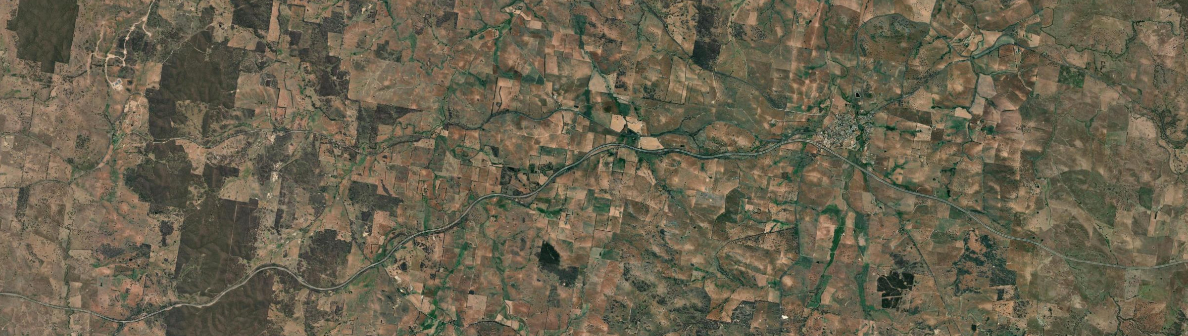 Aerial view of Oolong, NSW