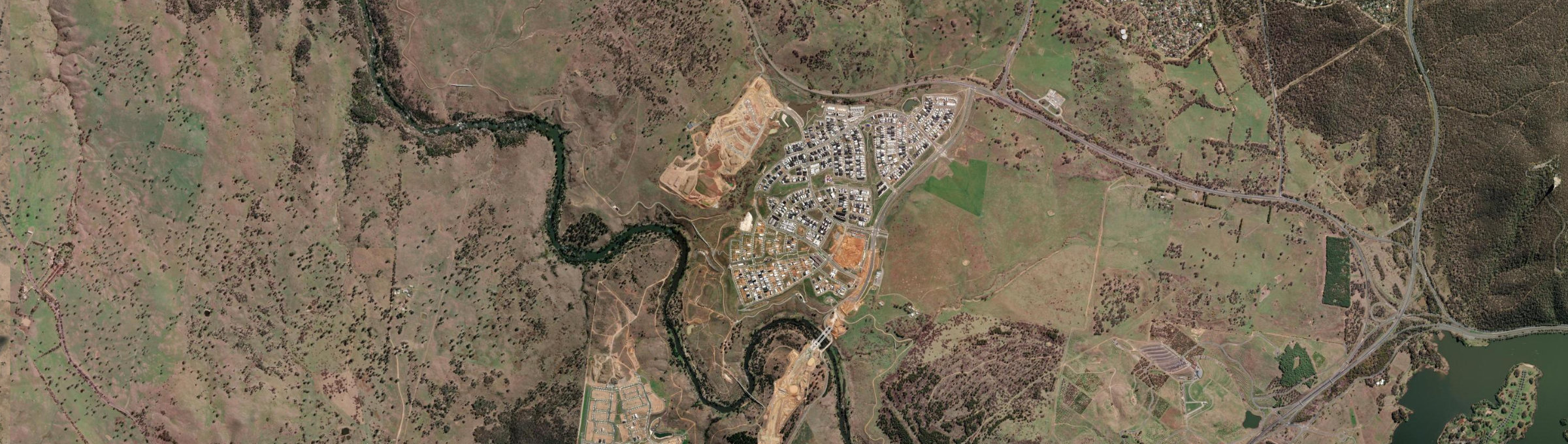 Aerial view of Whitlam, ACT