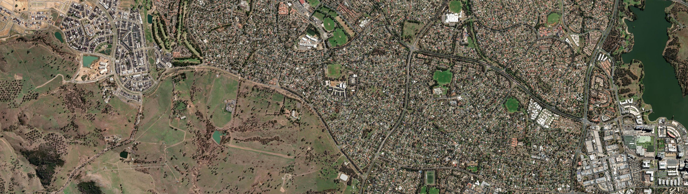 Aerial view of Higgins, ACT