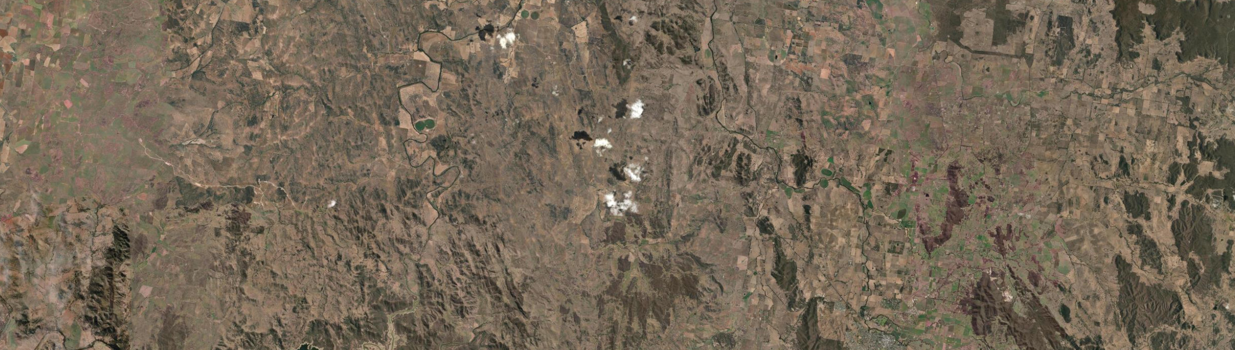 Aerial view of Piambong, NSW