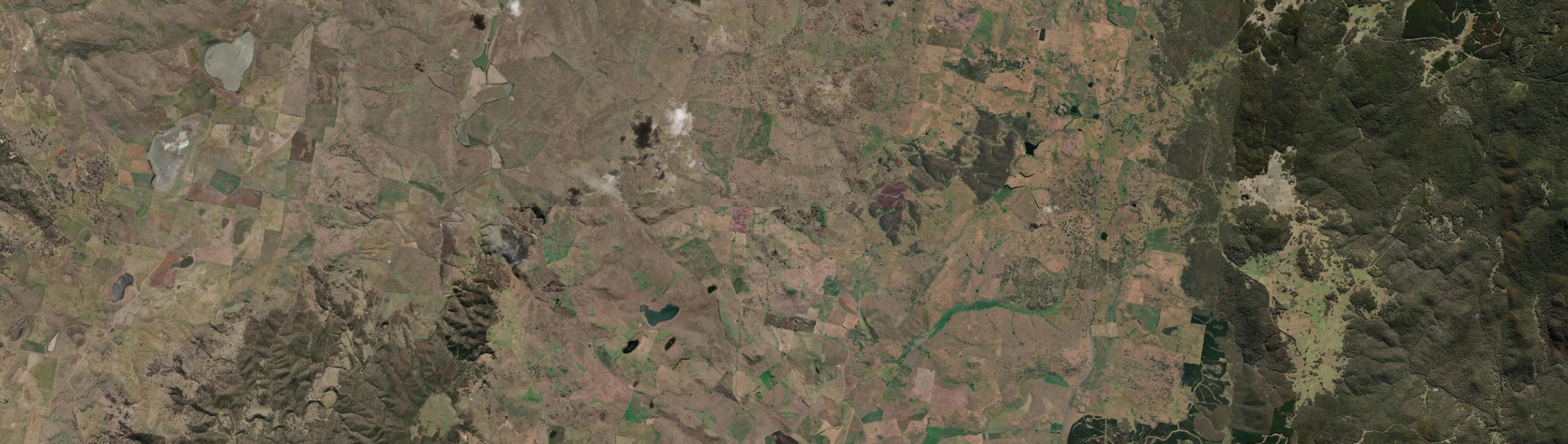 Aerial view of Mount Cooper (NSW), NSW