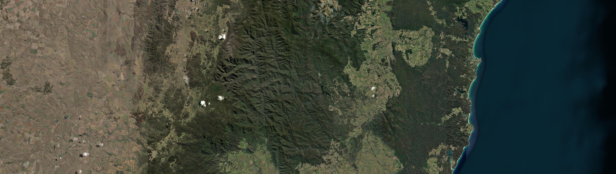Aerial view of Brogo, NSW