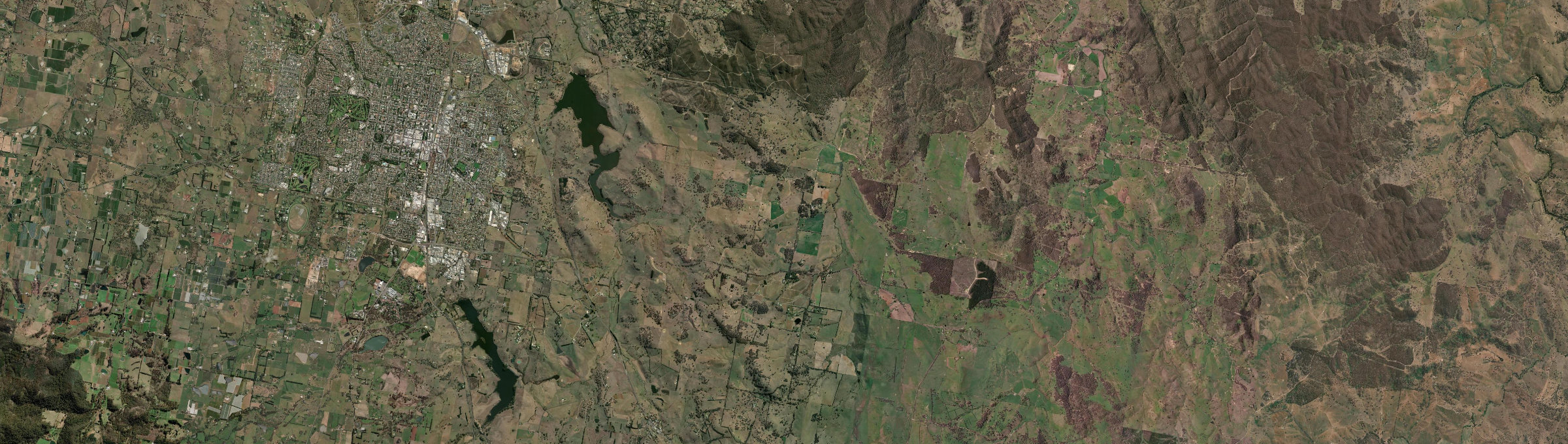 Aerial view of Emu Swamp, NSW