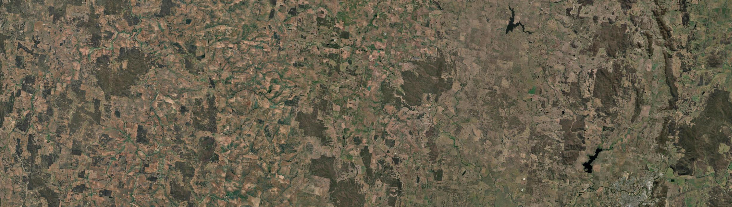 Aerial view of Gurrundah, NSW
