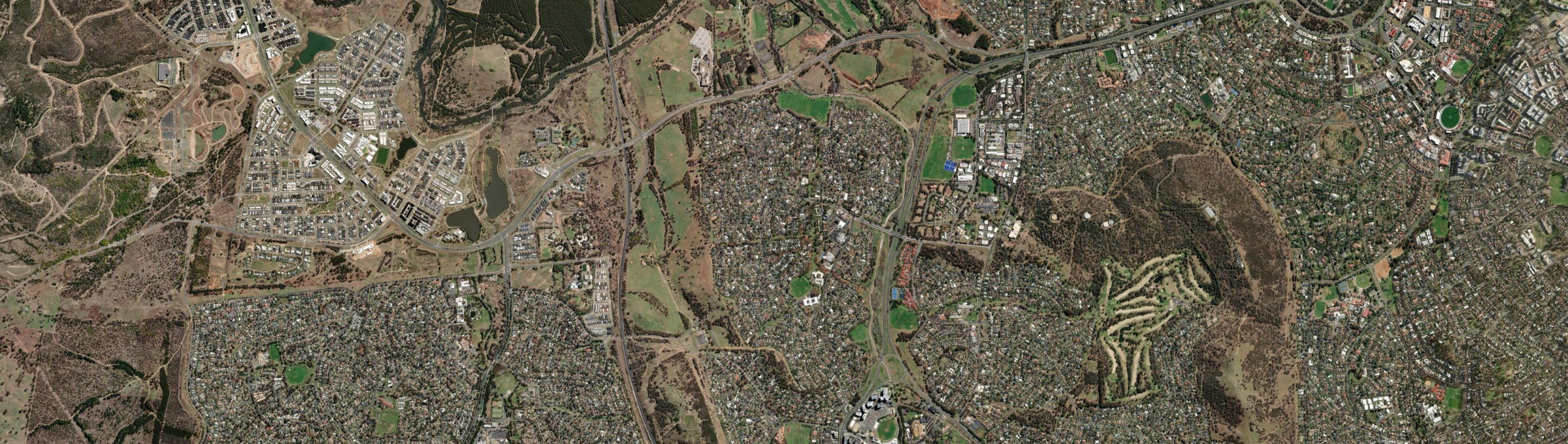 Aerial view of Curtin, ACT