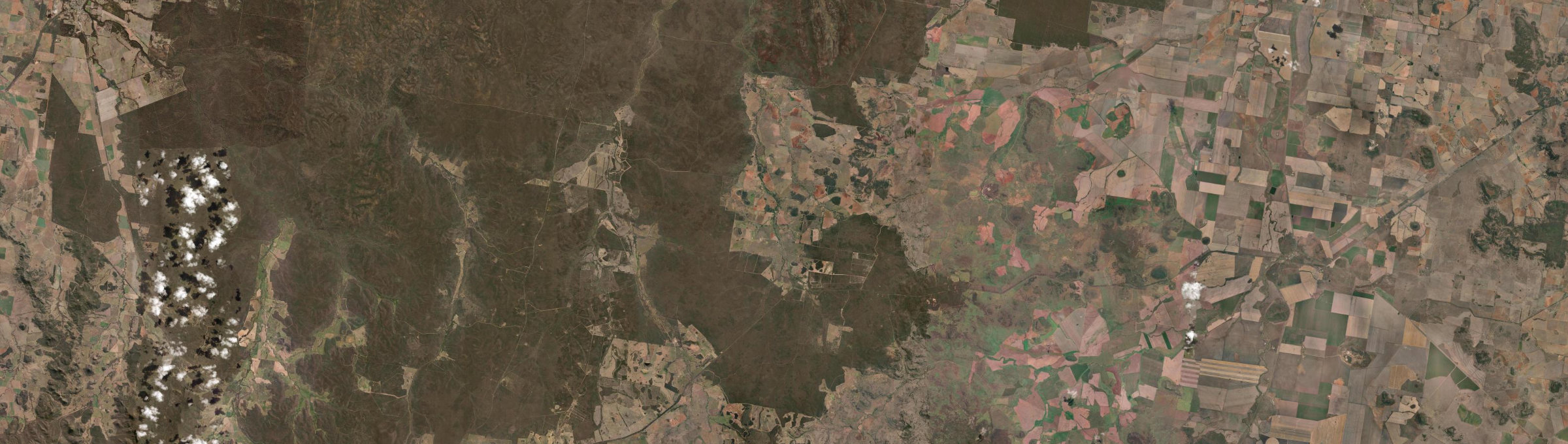 Aerial view of Rocky Glen, NSW