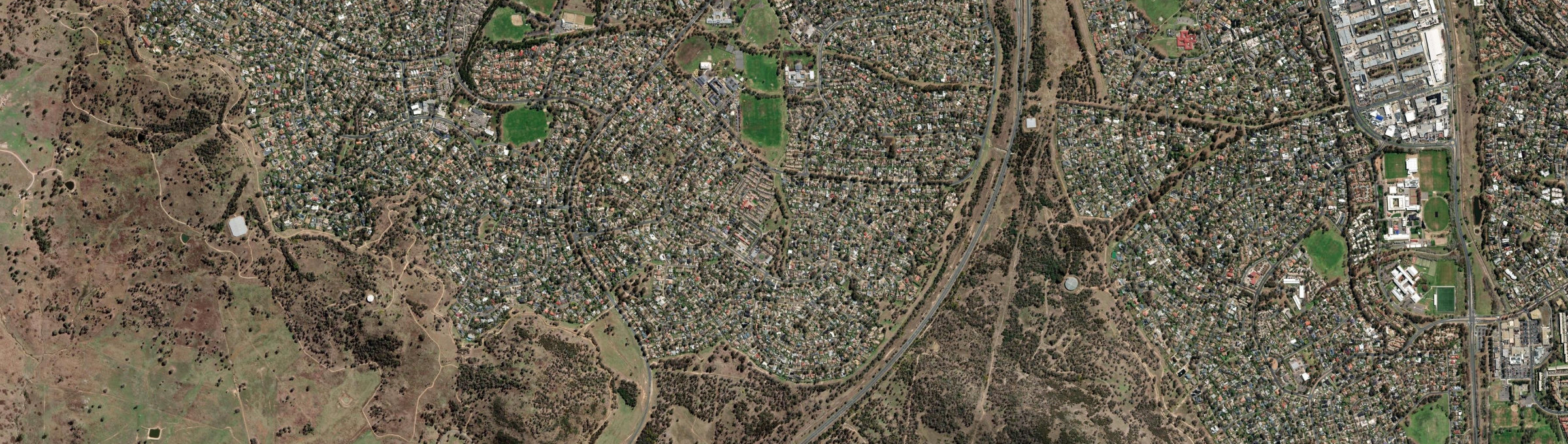Aerial view of Fisher (ACT), ACT