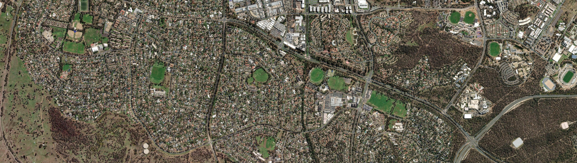 Aerial view of Macquarie, ACT