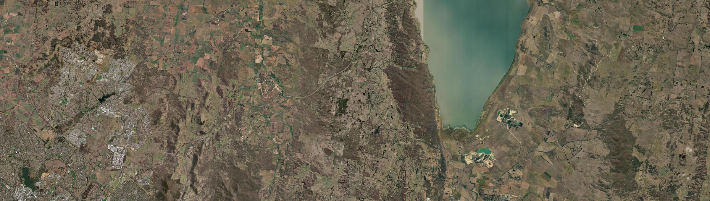 Aerial view of Bywong, NSW
