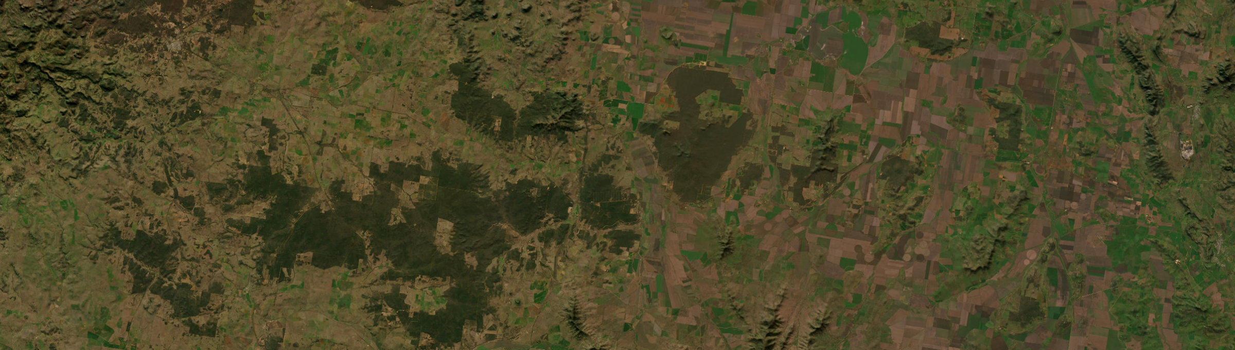 Aerial view of Tambar Springs, NSW