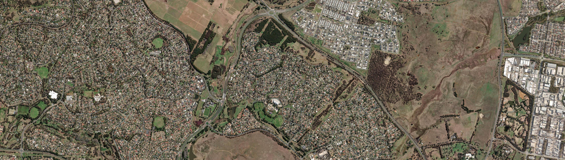 Aerial view of Giralang, ACT