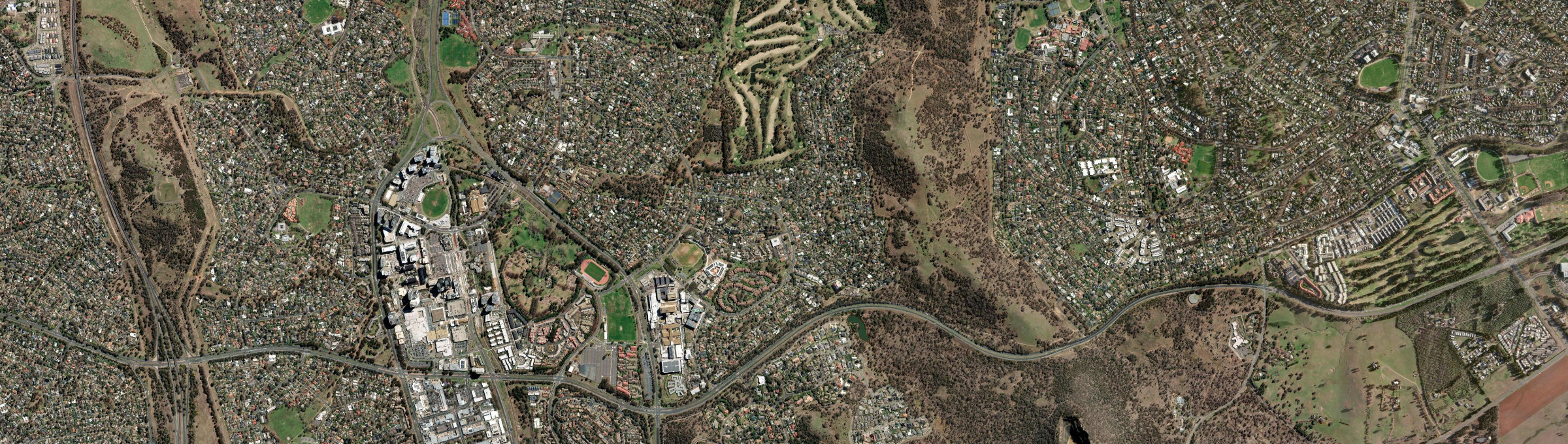 Aerial view of Garran, ACT