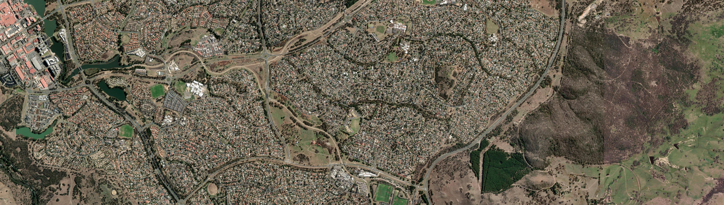 Aerial view of Richardson, ACT