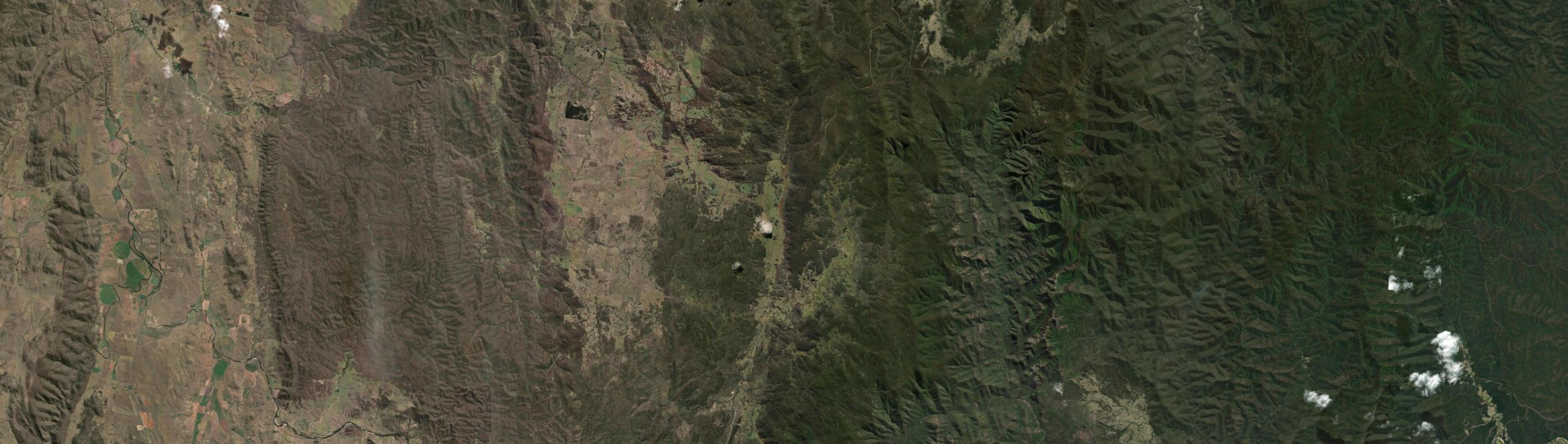 Aerial view of Badja, NSW