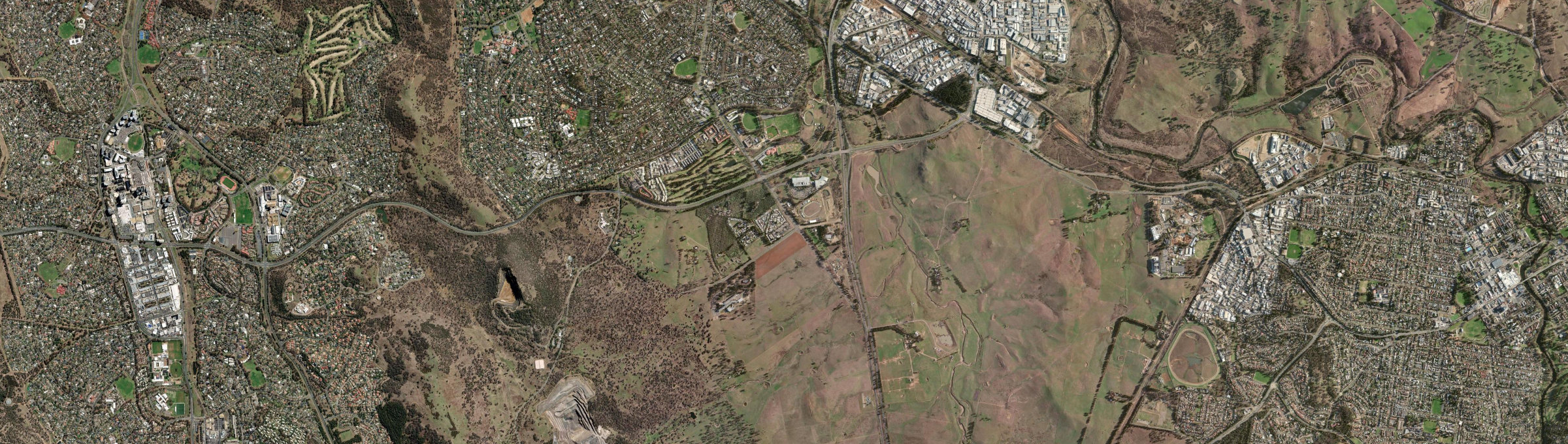 Aerial view of Symonston, ACT