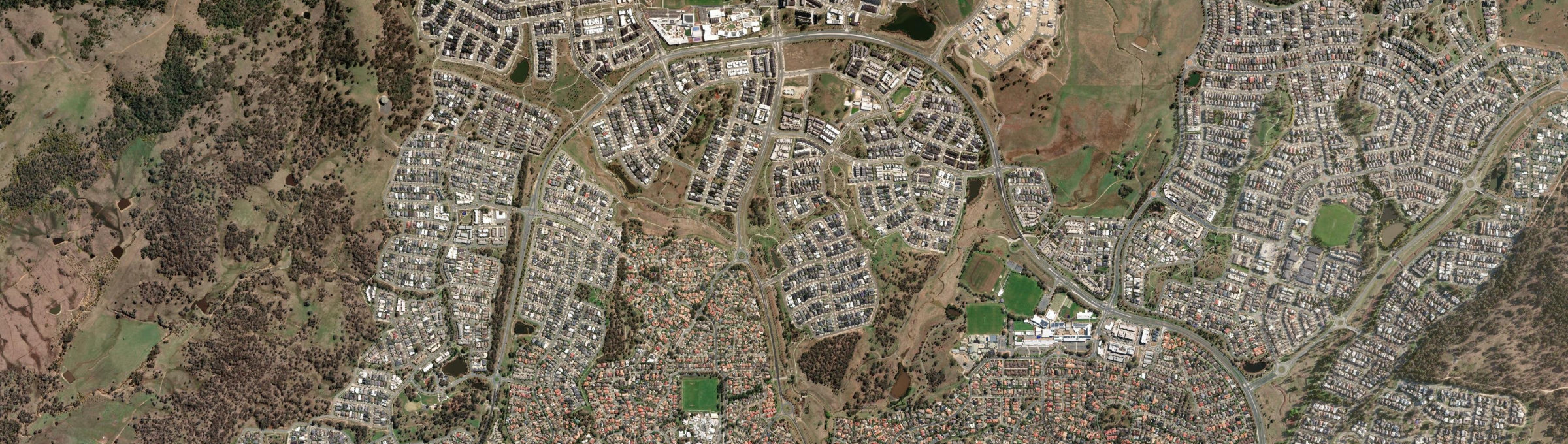 Aerial view of Moncrieff, ACT