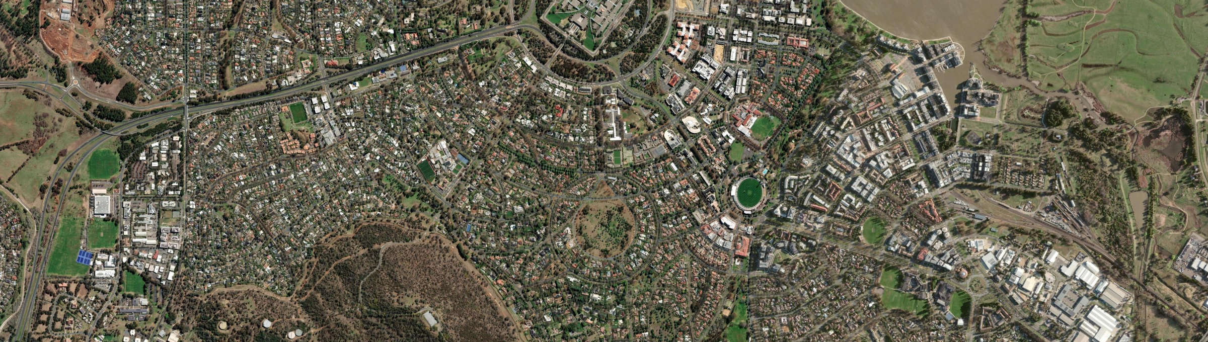 Aerial view of Forrest (ACT), ACT