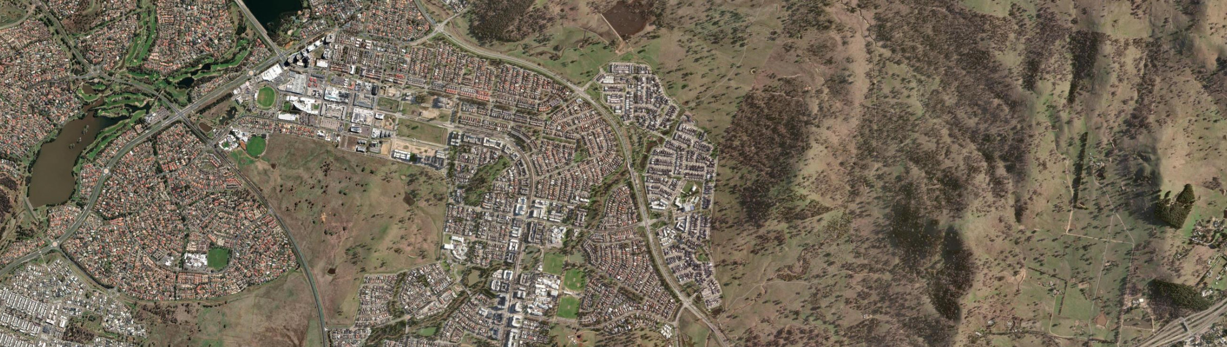 Aerial view of Throsby, ACT