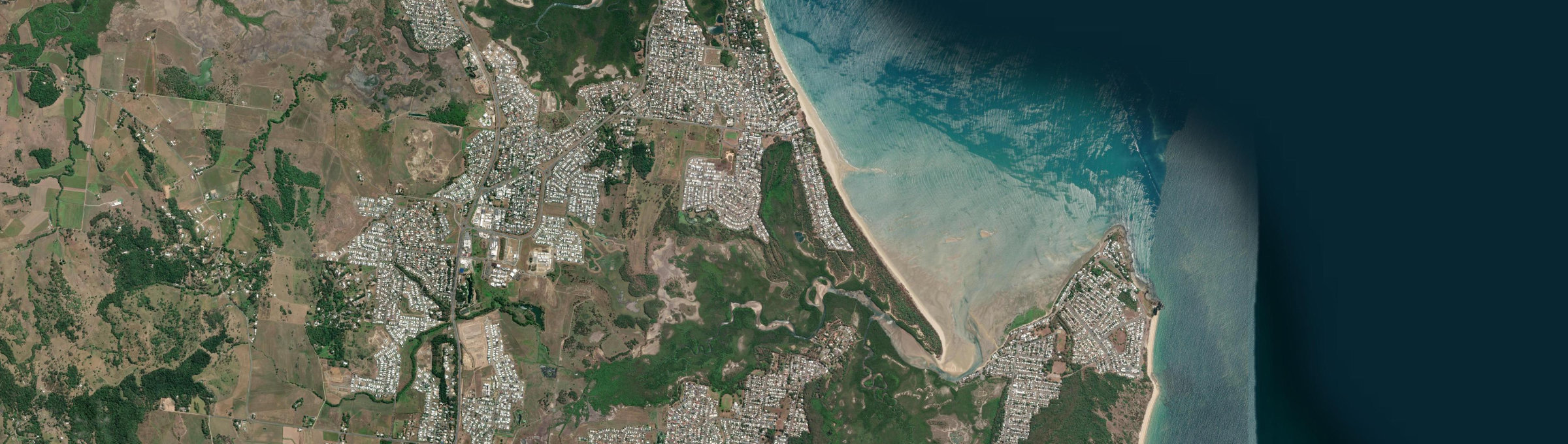 Aerial view of Blacks Beach, QLD