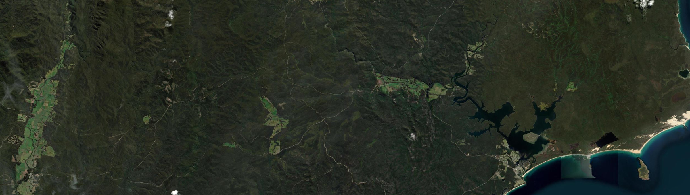 Aerial view of Genoa, VIC