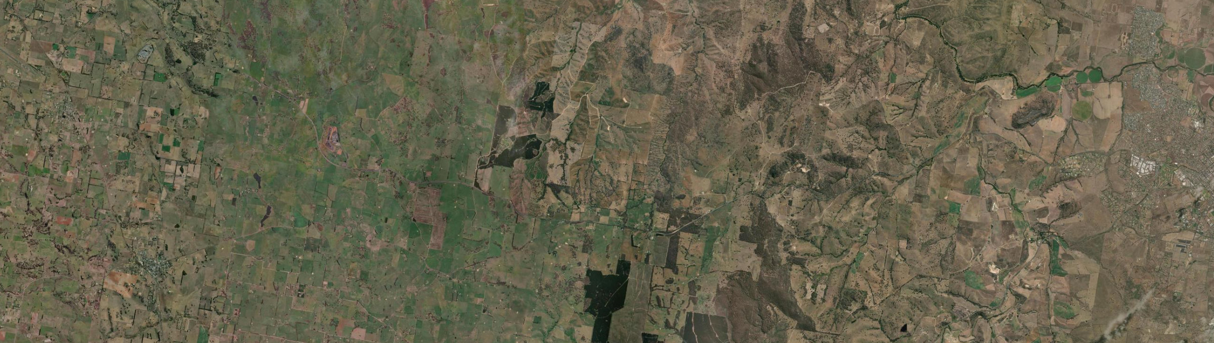 Aerial view of Vittoria (NSW), NSW