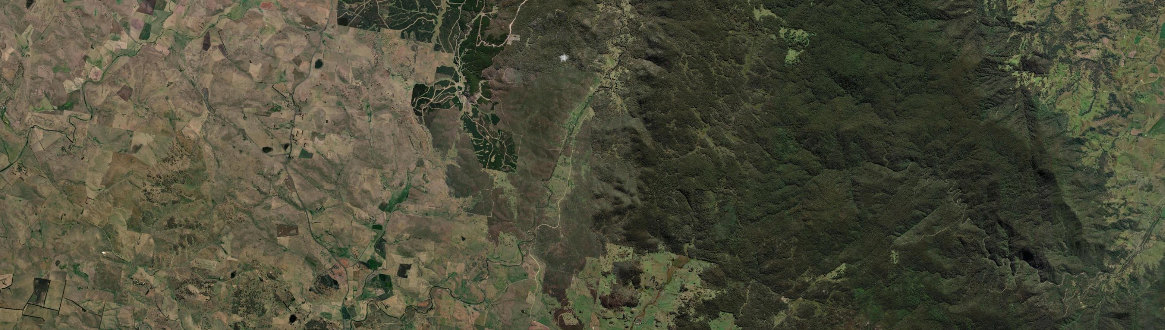 Aerial view of Creewah, NSW