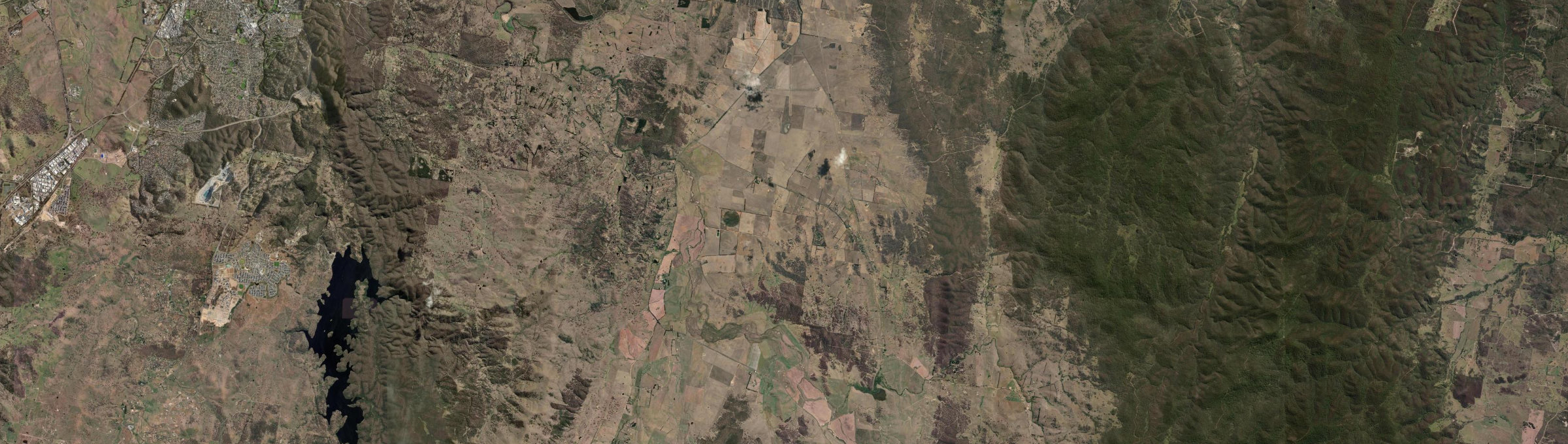 Aerial view of Hoskinstown, NSW