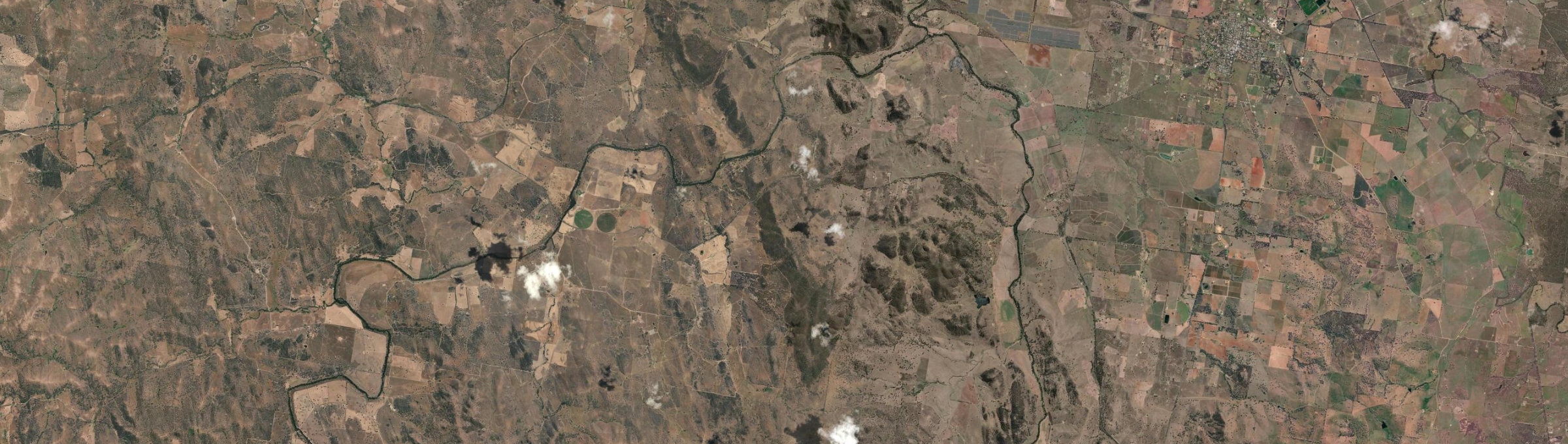 Aerial view of Guntawang, NSW