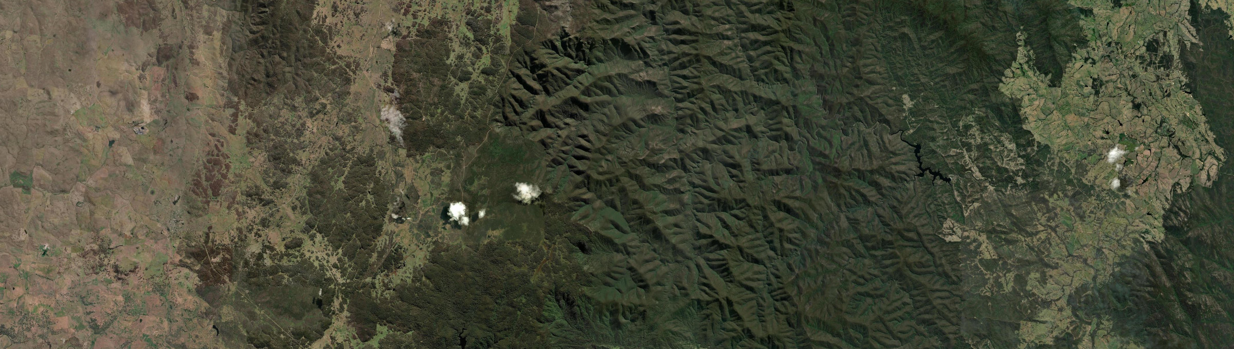 Aerial view of Yankees Creek, NSW