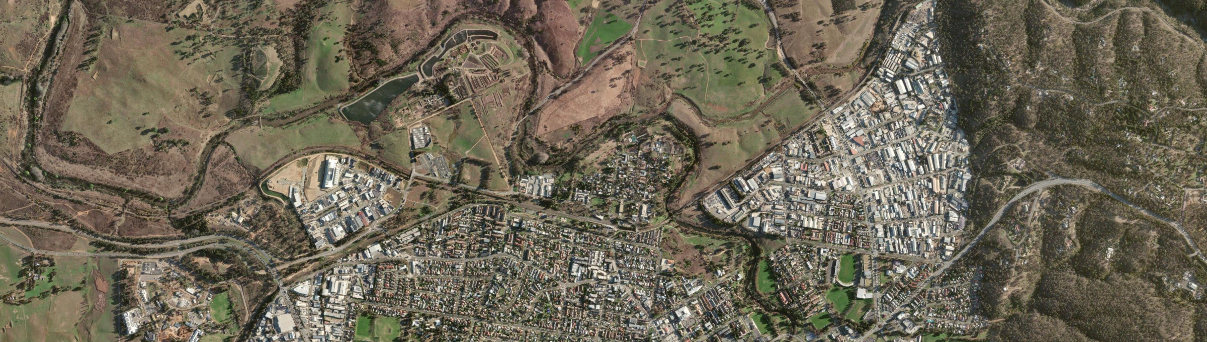 Aerial view of Oaks Estate, ACT