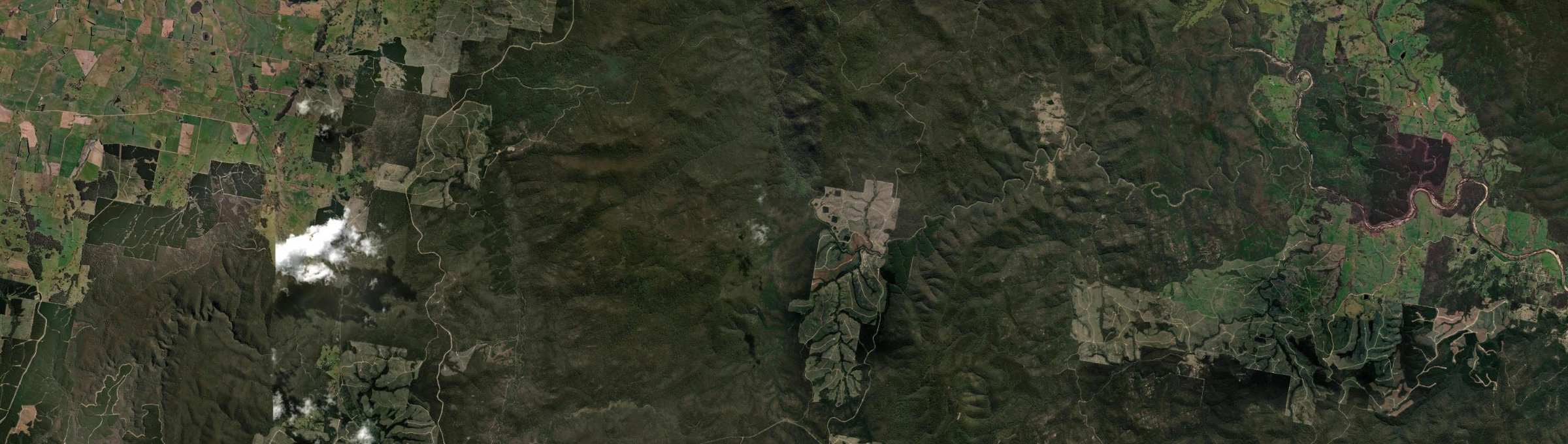 Aerial view of Wog Wog (Bega Valley - NSW), NSW