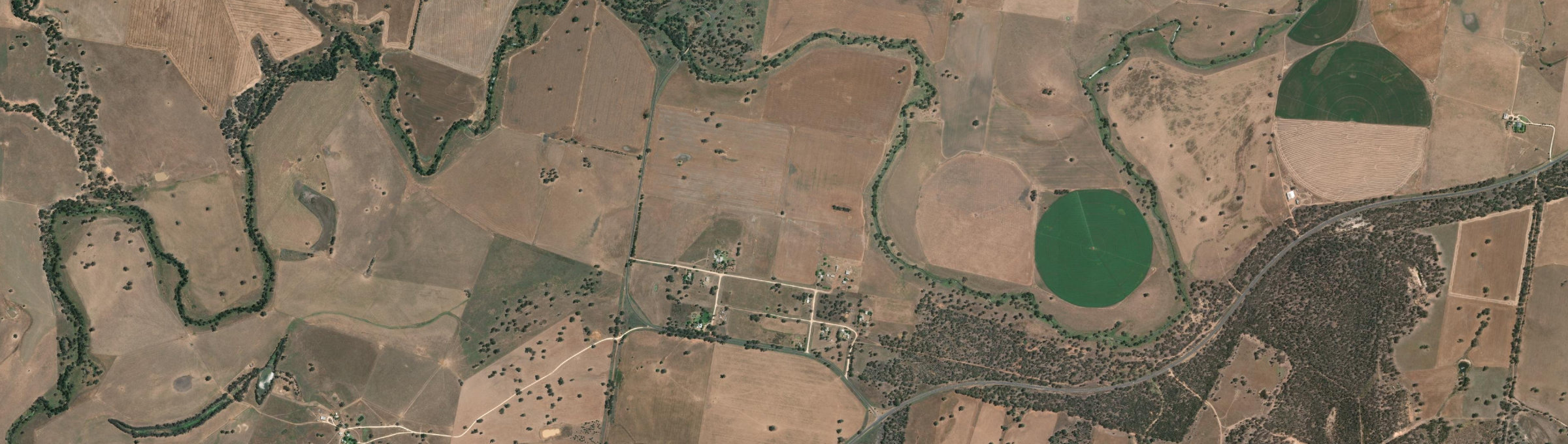 Aerial view of Cobbora, NSW