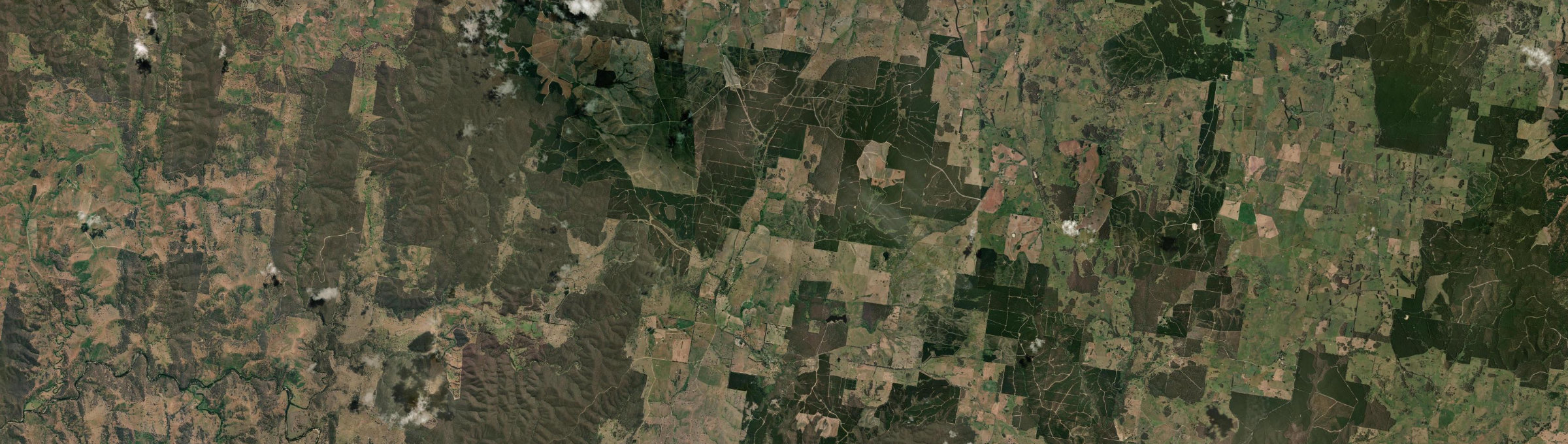 Aerial view of Burraga, NSW