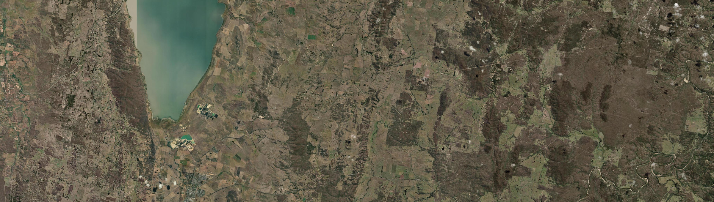 Aerial view of Mount Fairy, NSW