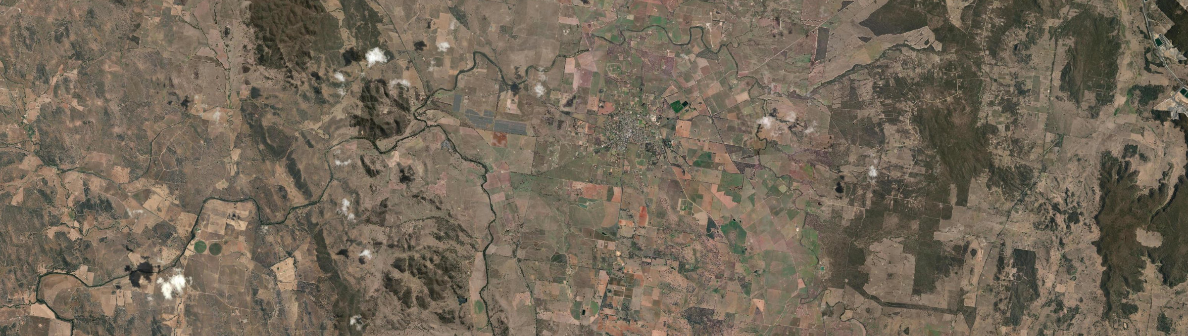 Aerial view of Gulgong, NSW