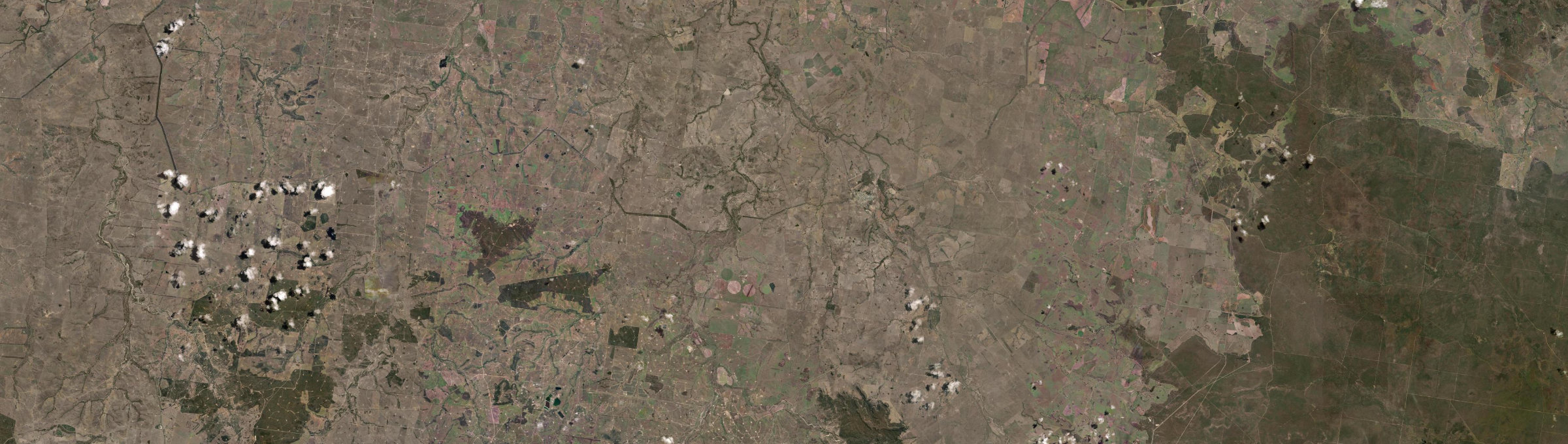 Aerial view of Wandoan, QLD