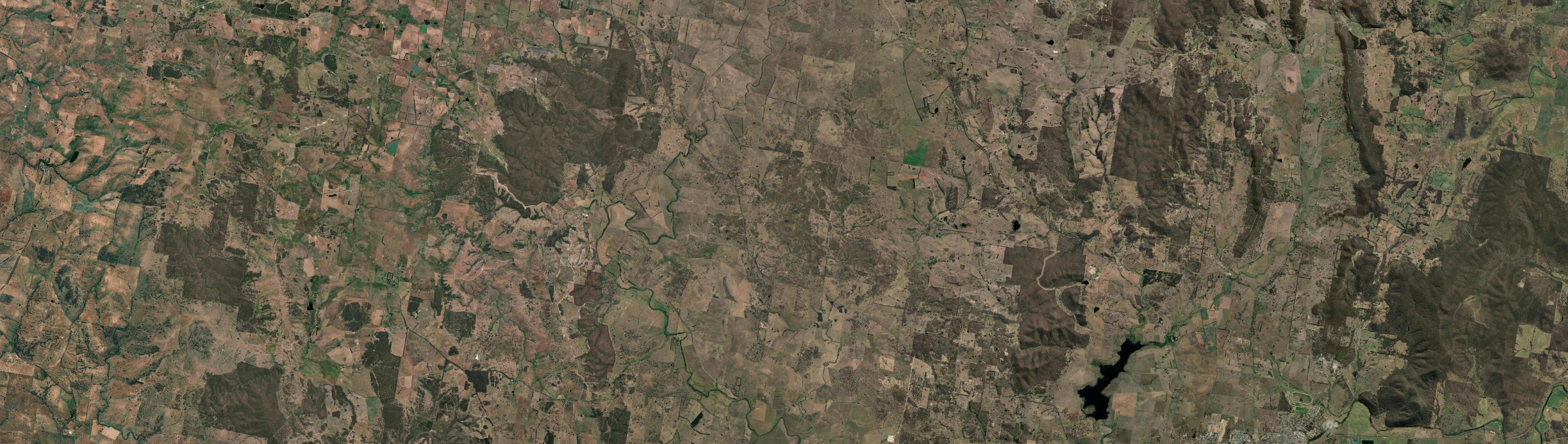 Aerial view of Mummel, NSW