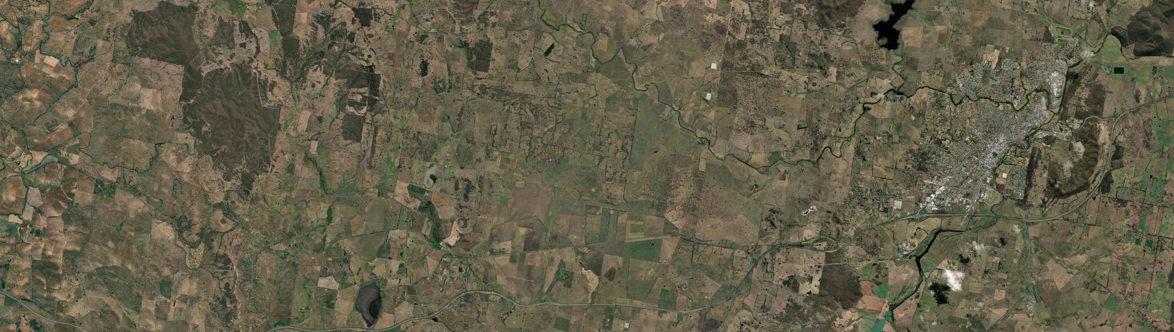 Aerial view of Parkesbourne, NSW