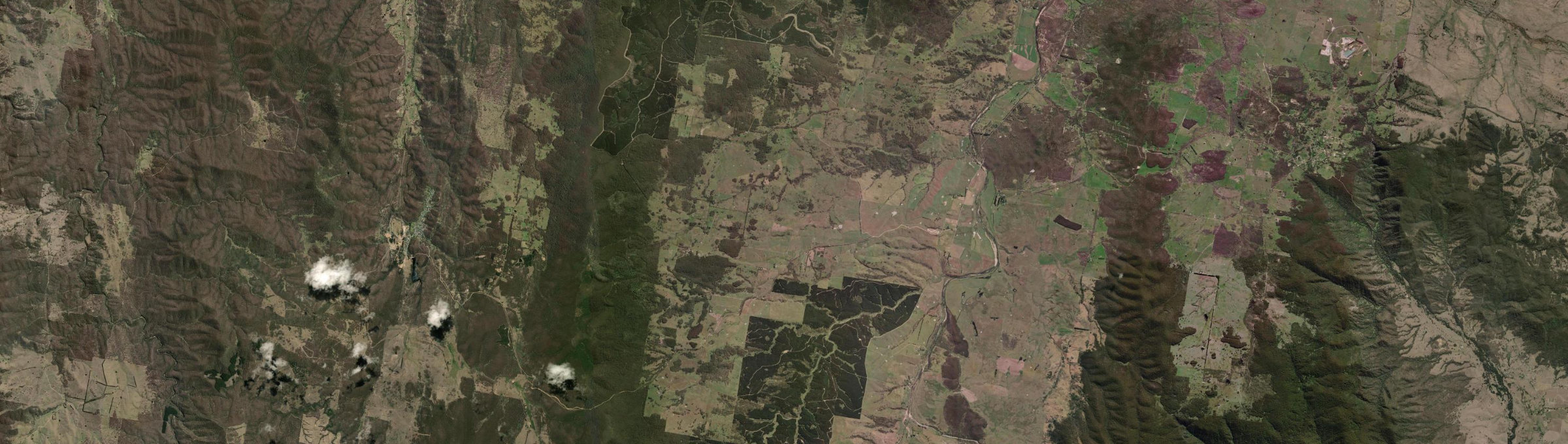 Aerial view of Harolds Cross, NSW