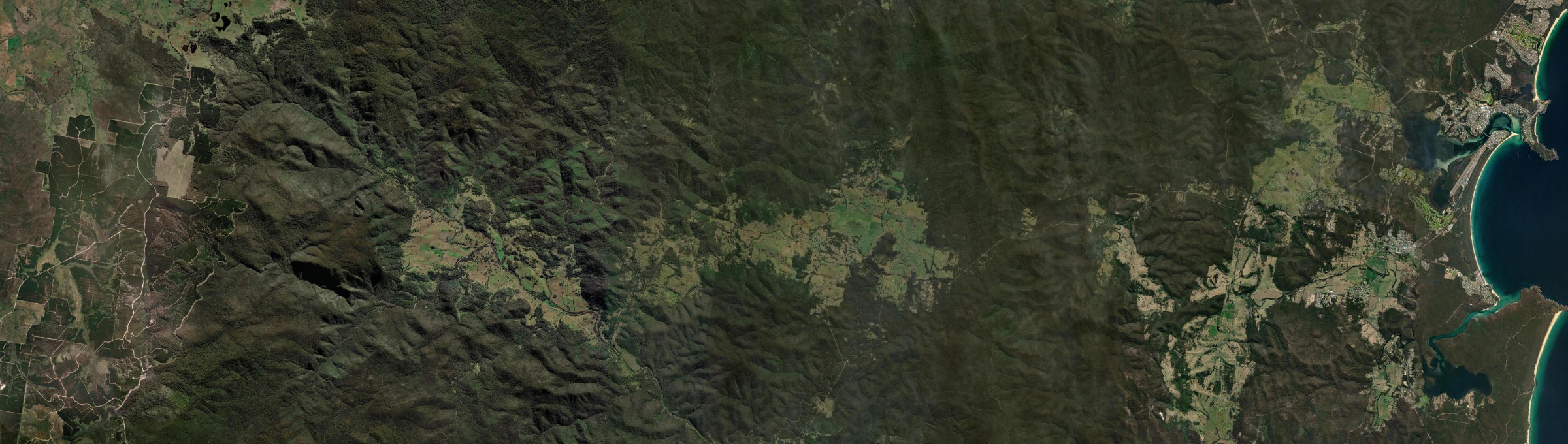 Aerial view of Wyndham (NSW), NSW