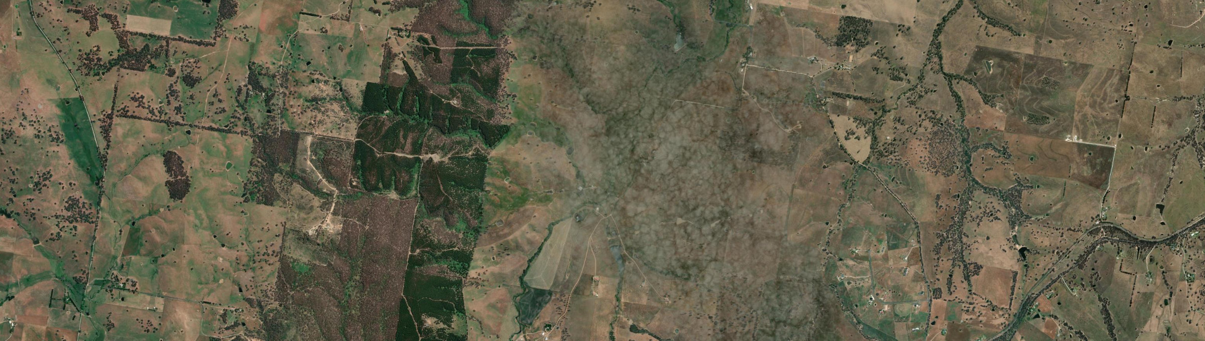 Aerial view of Fitzgeralds Valley, NSW