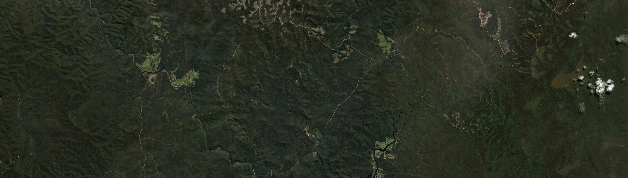 Aerial view of Maramingo Creek, VIC