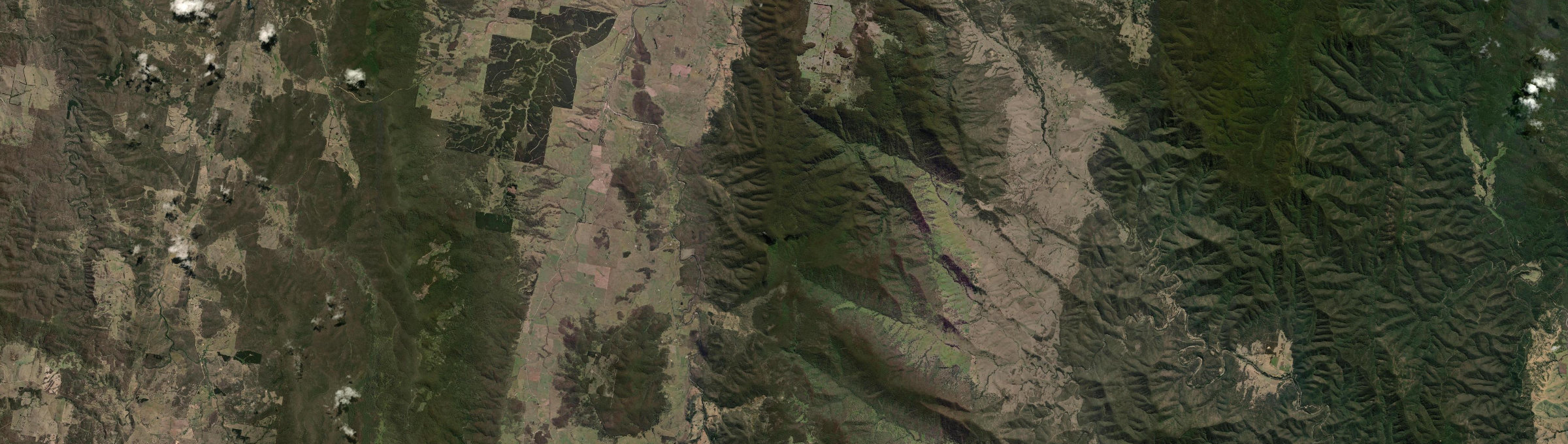 Aerial view of Berlang, NSW