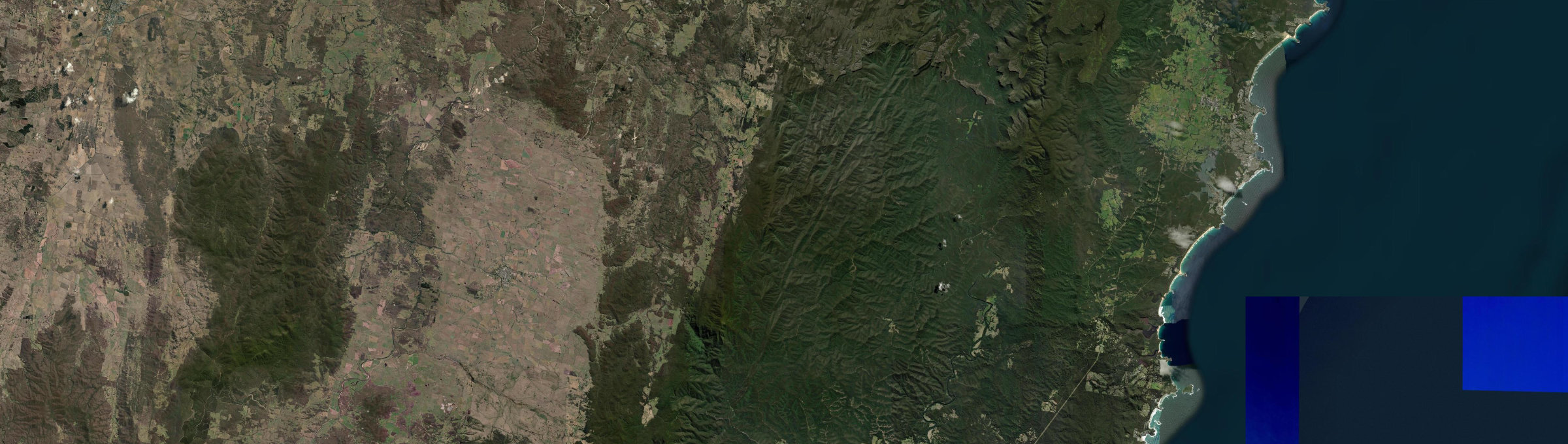 Aerial view of Budawang, NSW