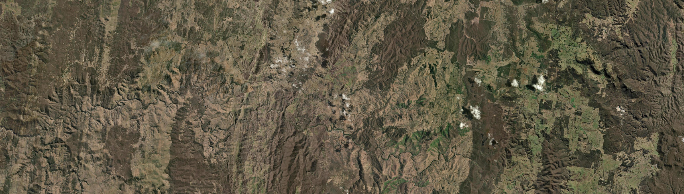 Aerial view of Sofala, NSW