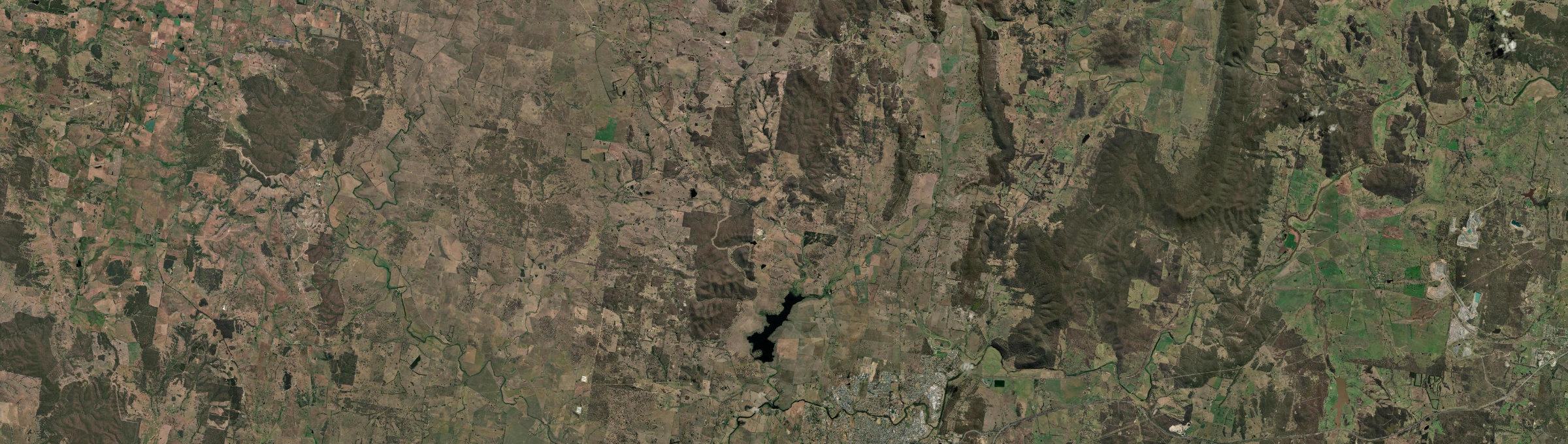 Aerial view of Kingsdale, NSW